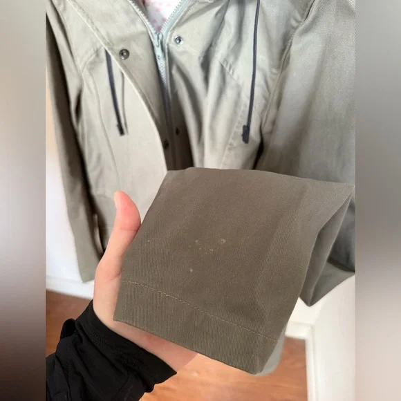 BETABRAND Women’s Morning Mess Chino Twill Green Utility Jacket Hooded - Size XL - Picture 6 of 15